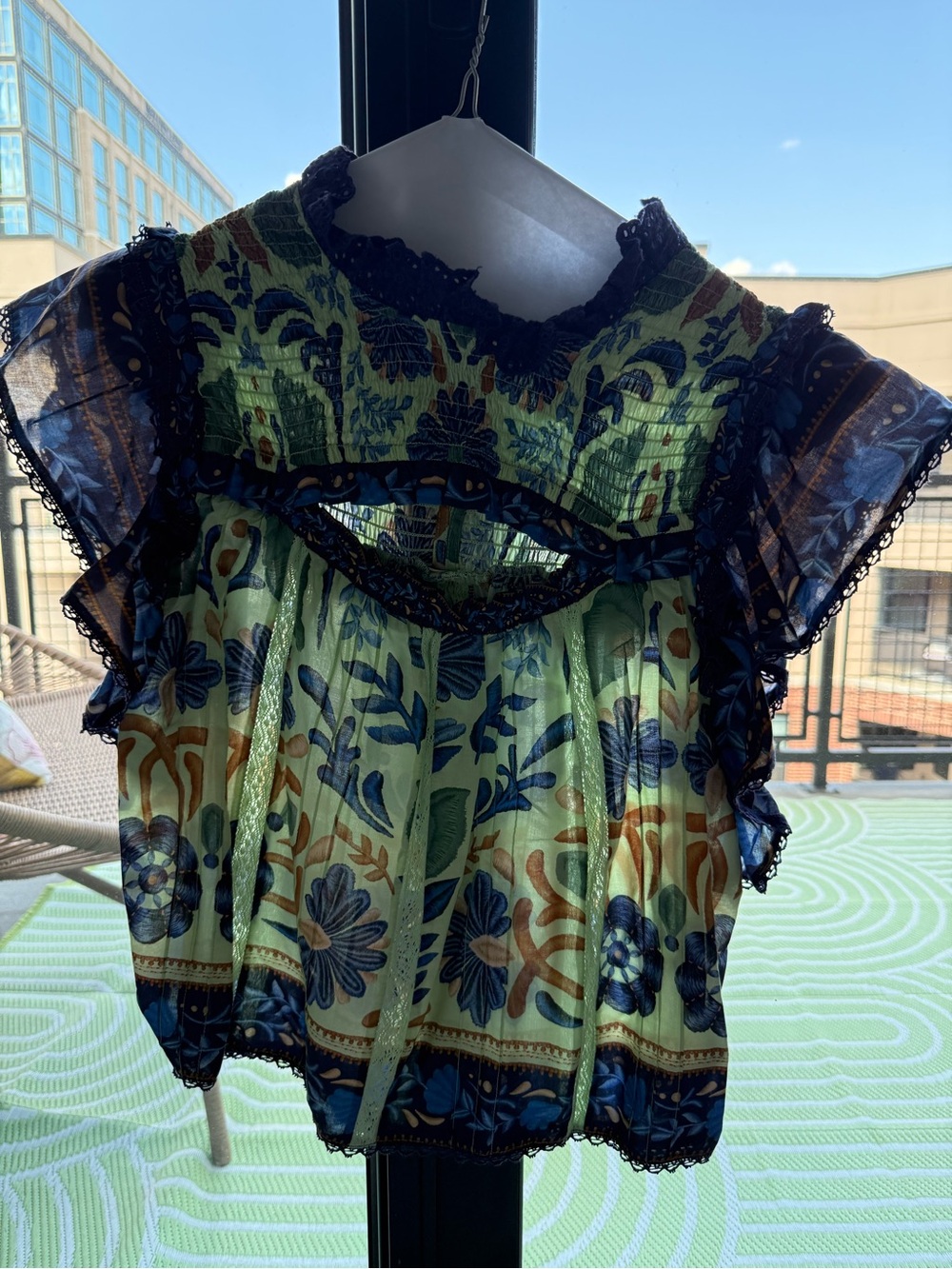 FARM Rio Sleeveless Ruffle Blouse - Picture 2 of 5